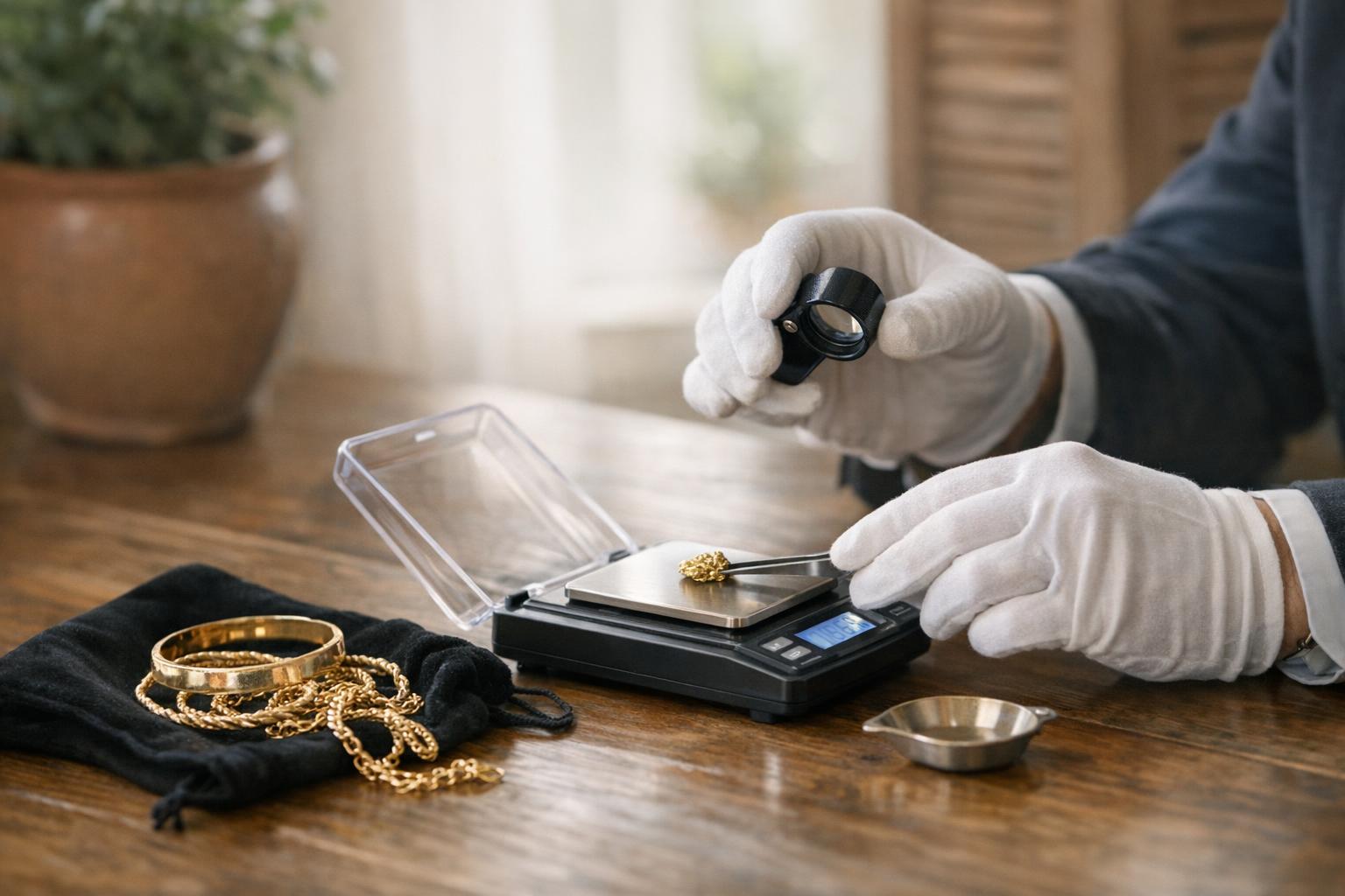 Expertise de rachat d'or à domicile — Gold and Silver